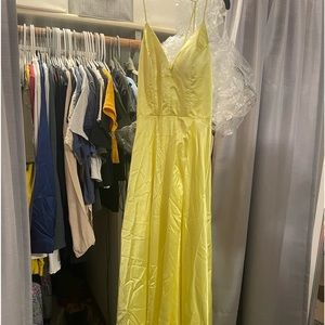 Promgirl Yellow Prom Dress Size 3